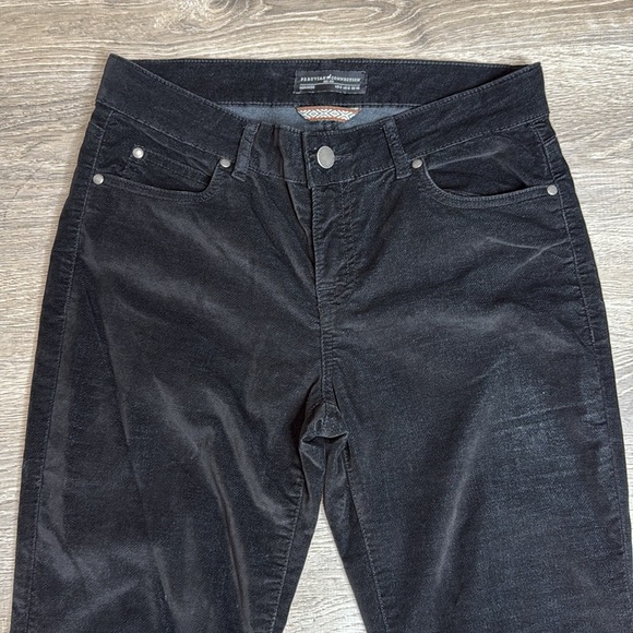 Peruvian Connection Zoe Velveteen Mid-Rise Skinny Jeans in Black Sz 6 - Picture 4 of 13